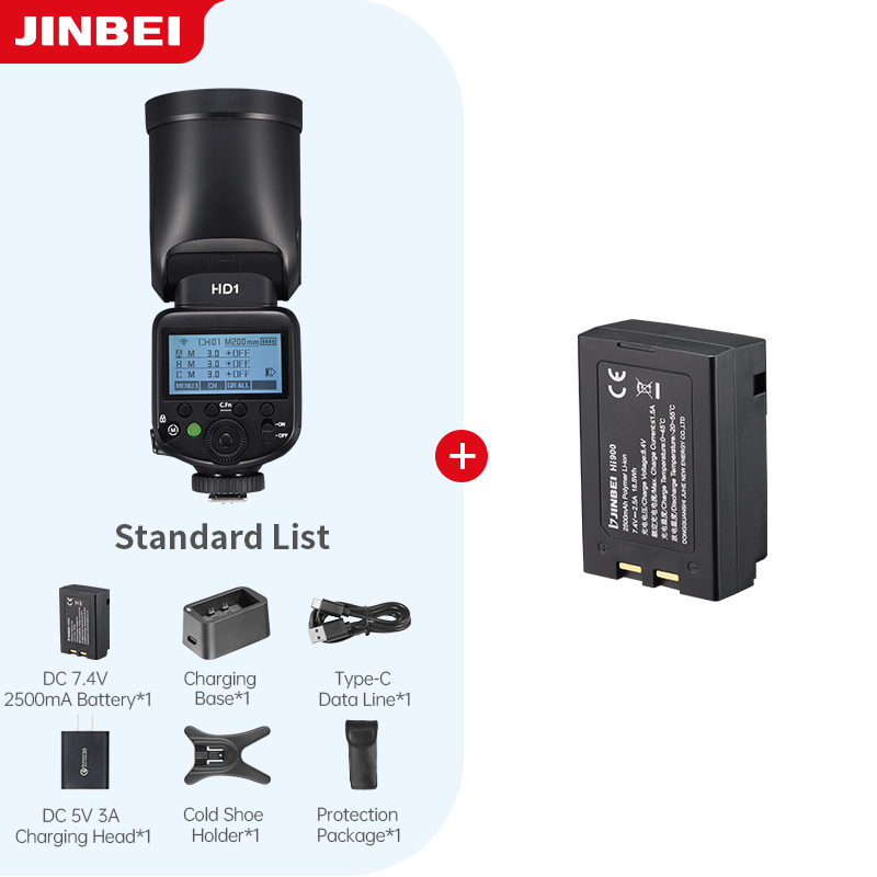 Photography Camera - Фотовспышка JINBEI HD-1 с круглой головкой,