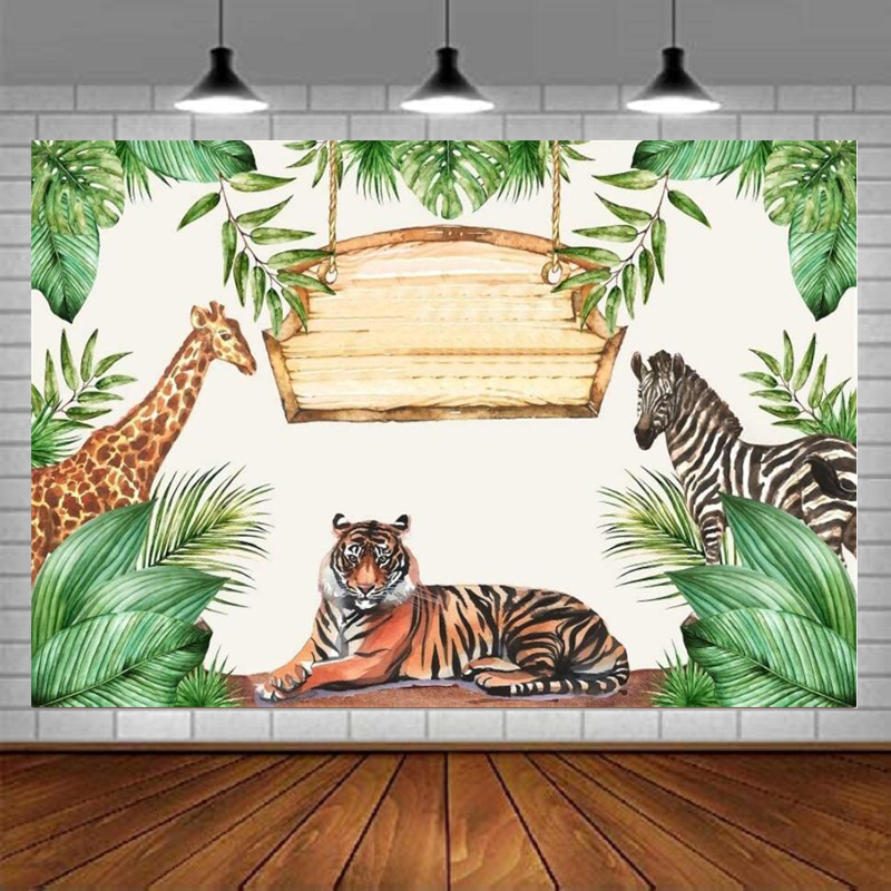 Photography Zoo - Фон для фотосъемки в стиле джунглей