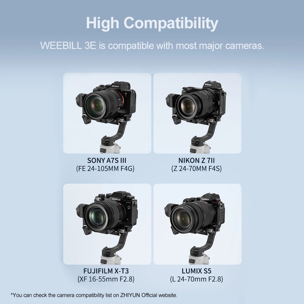 ZHIYUN CINEPEER WEEBILL 3E 3-о – обзор и цена Handheld Stabilizer Gimbal