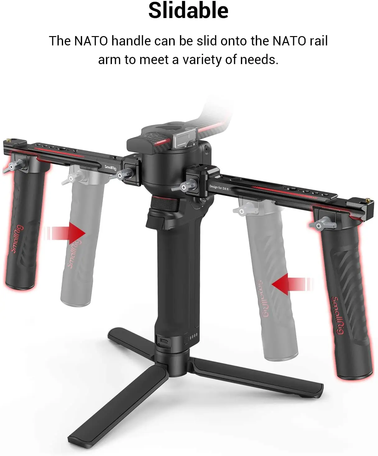 Регулируемая двойная рукоятка  – обзор и цена Handheld Stabilizer Gimbal