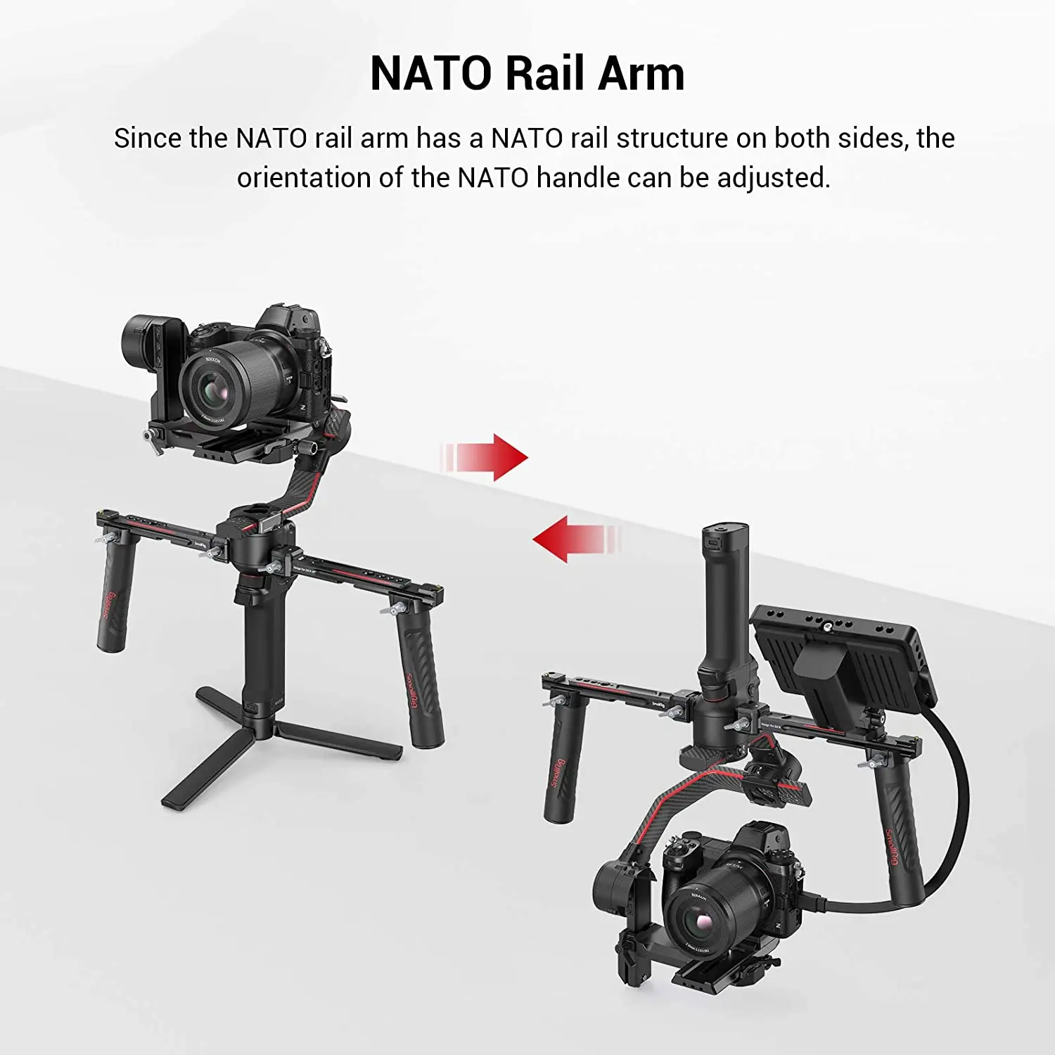Регулируемая двойная рукоятка  – обзор и цена Handheld Stabilizer Gimbal