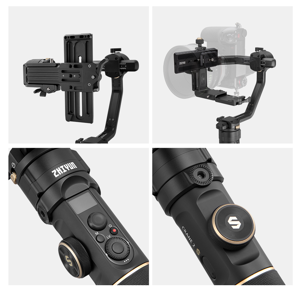 Zhiyun Crane 2S 3-осевой ручно – обзор и цена Handheld Stabilizer Gimbal
