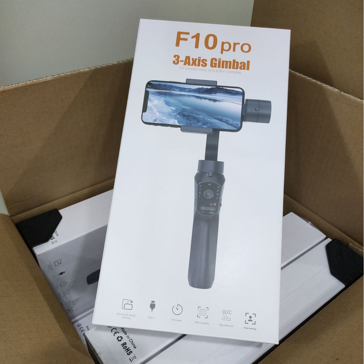 F10 PRO Ручной трехосевой стаб – обзор и цена Handheld Stabilizer Gimbal