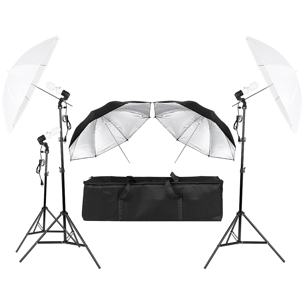 3*45 Вт фото фото видео портре – обзор и цена Photography Umbrella Light